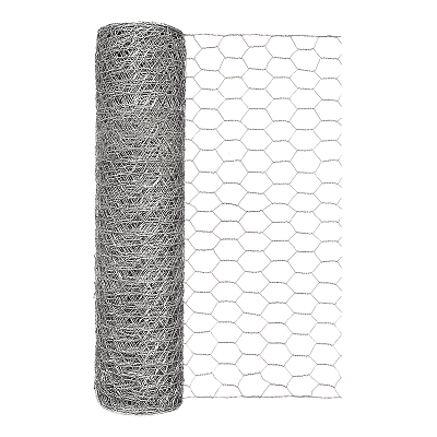 Hexagonal wire mesh garden fence